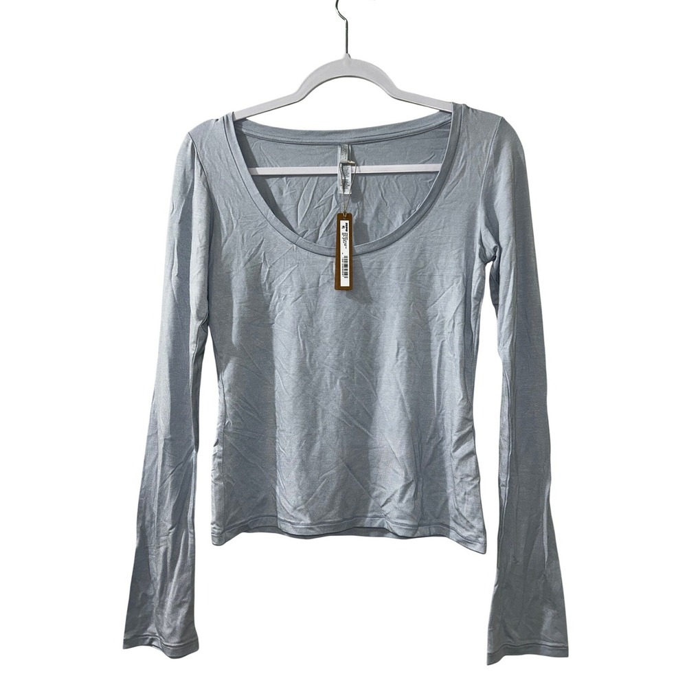 Skims Sleep Scoop Neck Top Sleep ST-SST-11138W Zen Blue Medium - Picture 4 of 8